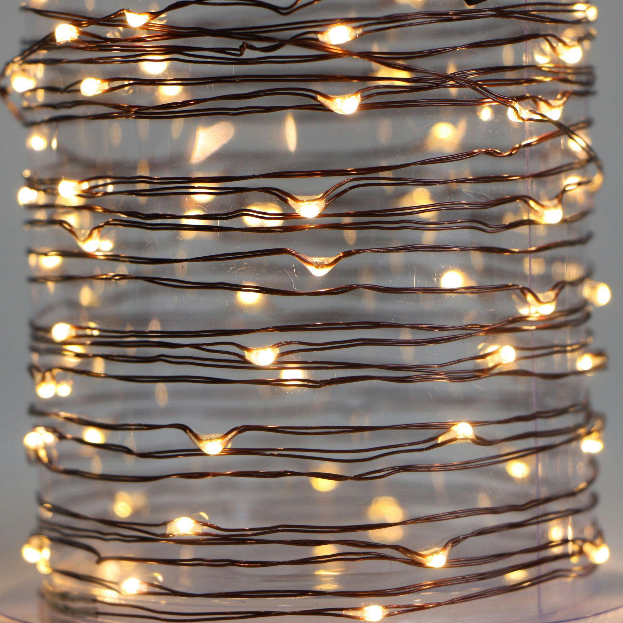 NOMA Outdoor Warm White LED Battery-Operated String Lights, 20-ft