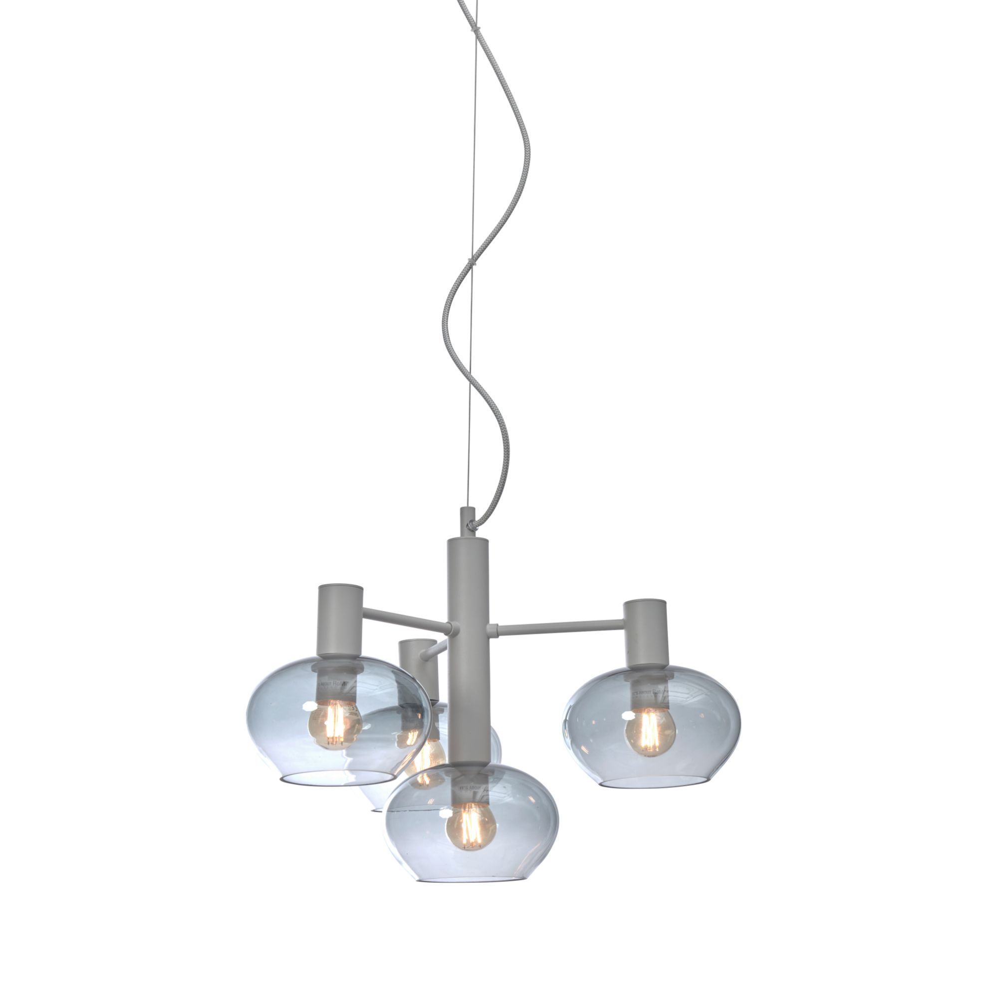it's about RoMi hanglamp BOLOGNA - grijs - Ø43cm