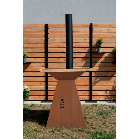 Grillkamin, »Rauchabzug Basis«, LxBxH: 29x29x12 cm, schwarz