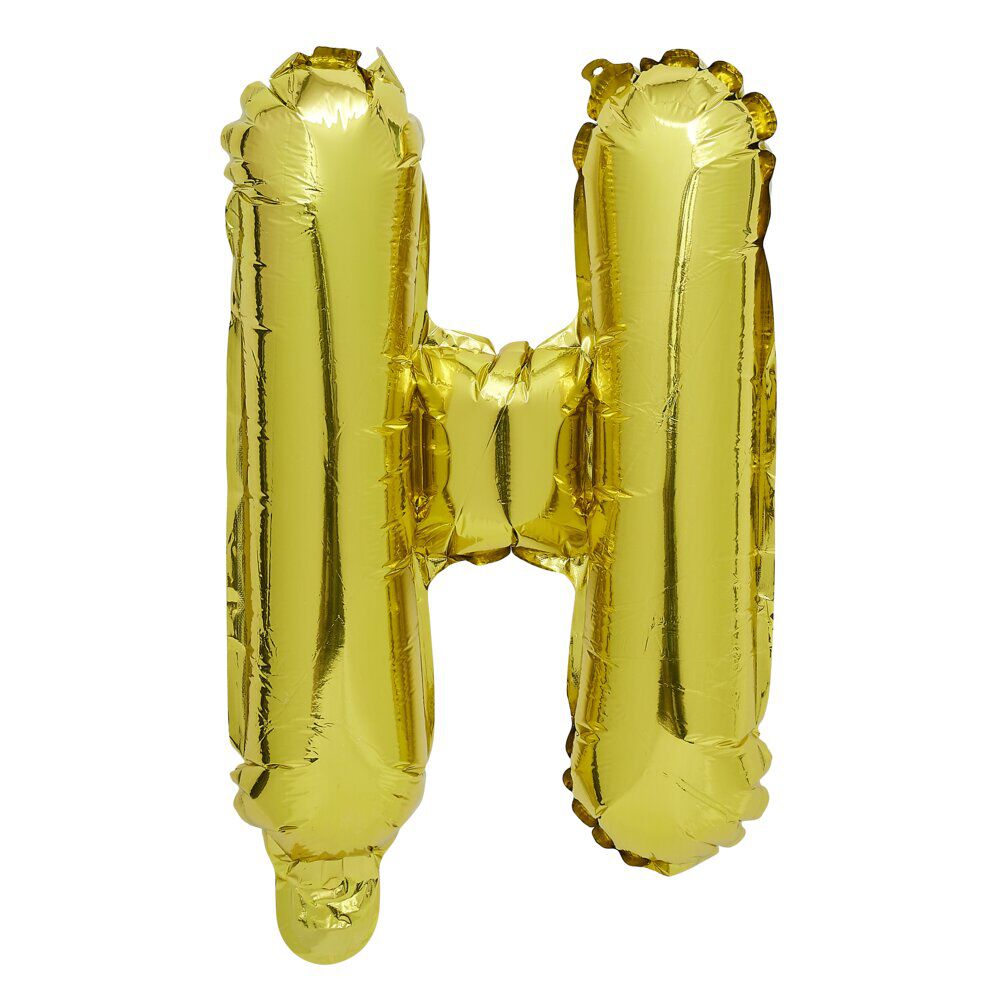 Ballon aluminium happy new year doré 34cm