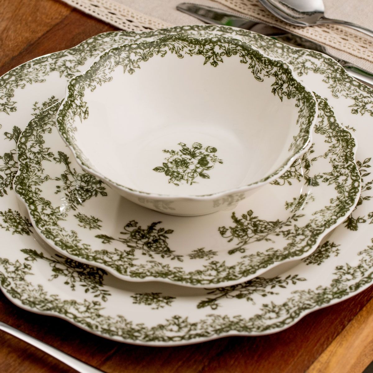 Miska LOURRY zielona 14 cm