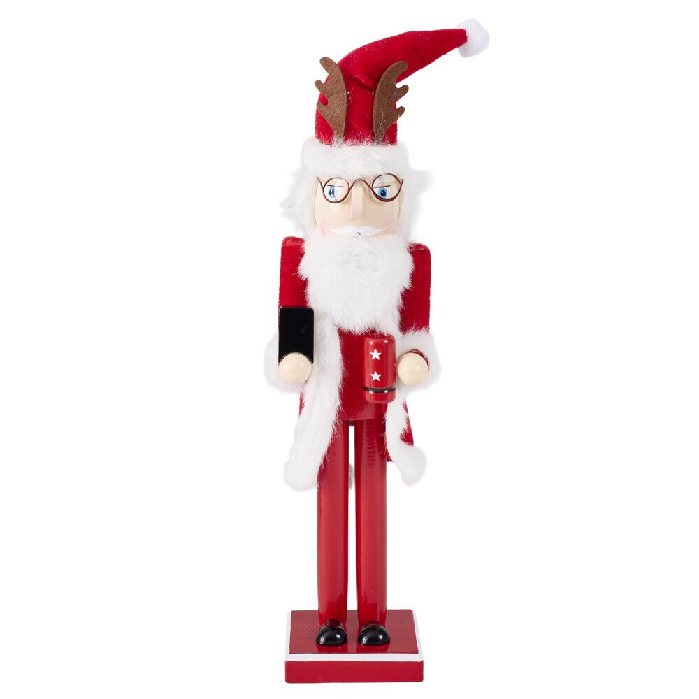 Soldat casse noisette à poser en bois H38cm (4 modèles)