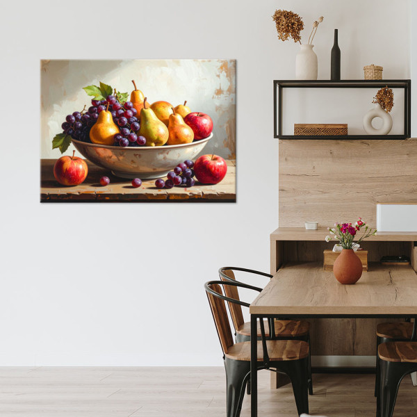 Obraz do kuchni jadalni restauracji, Martwa natura owoce 30x20