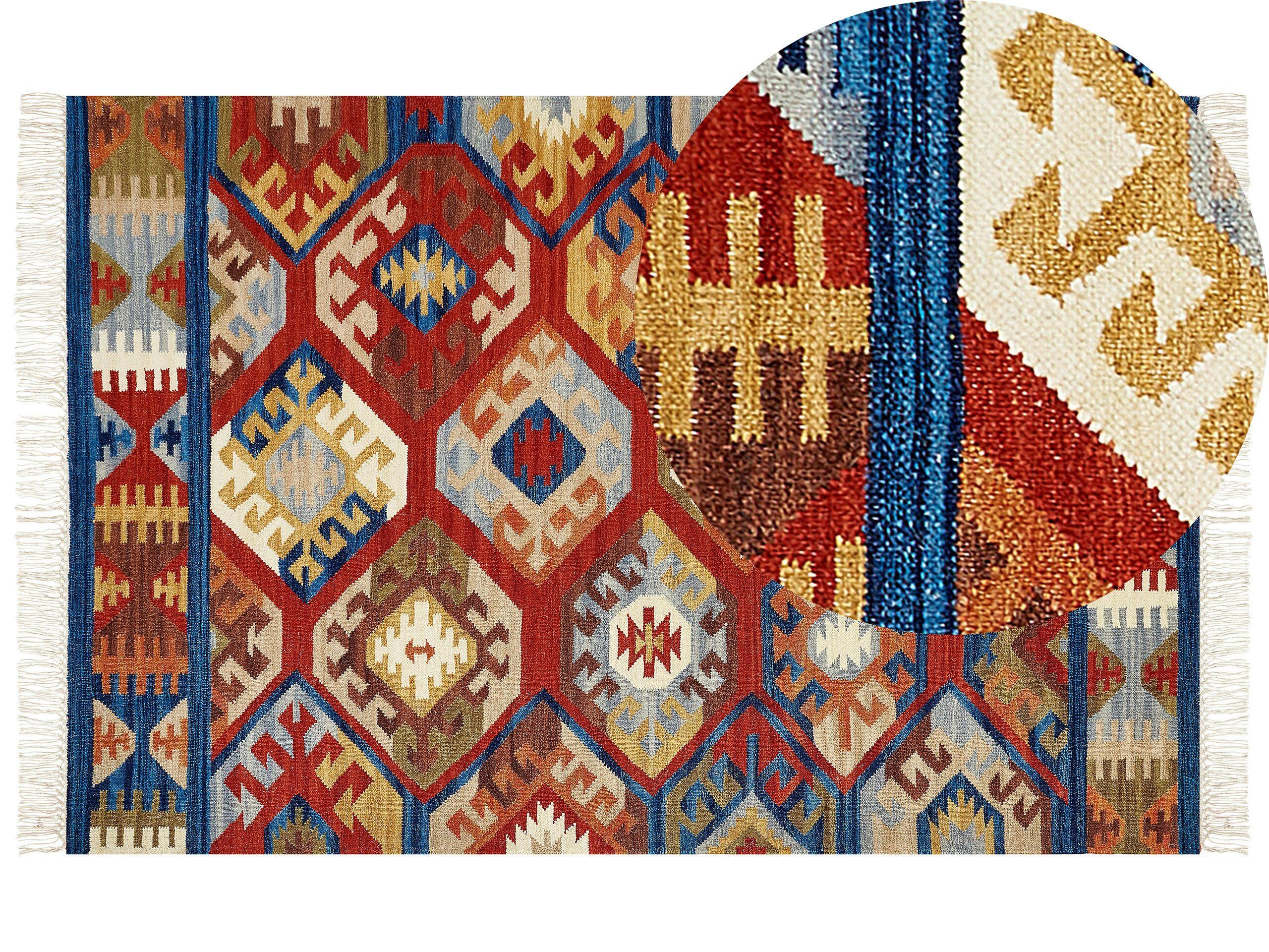 JRVESH - Tapis en tissu multicolore 300x200cm