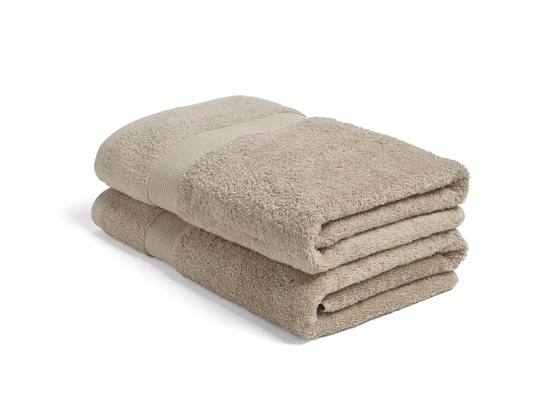 Yumeko douchelakens Terry - warm taupe - 70x140 - 2 st