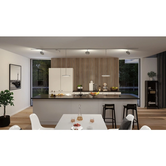 Kabeleinspeisung »URail«, 100 cm, 100 W, Kunststoff, chromfarben