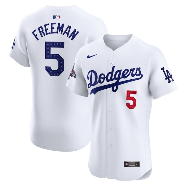 Freddie Freeman Los Angeles Dodgers Nike 2024 World Series Champions Home Elite Player Jersey - White