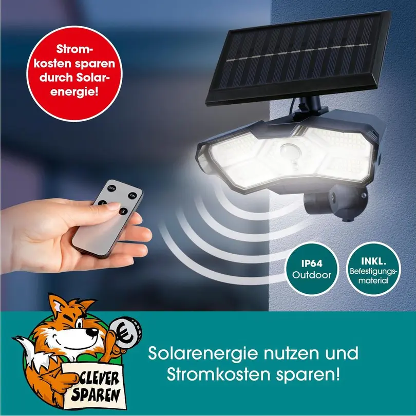 Outdoorleuchte Solarstrahler