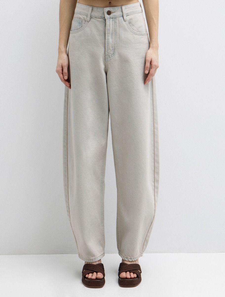 High rise τζιν barrel