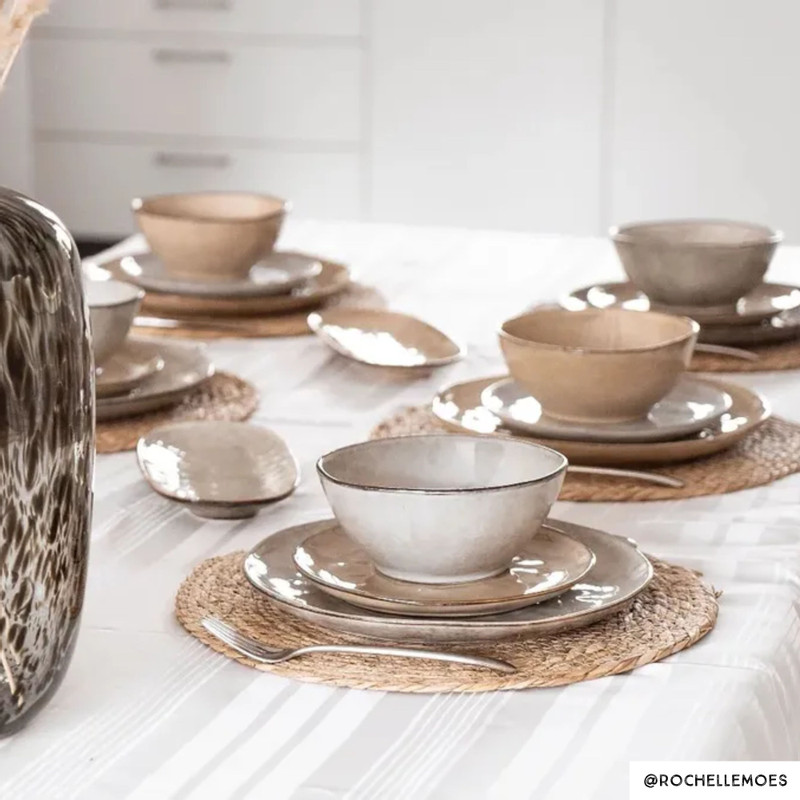 Schaal Toscane - grijs - &Oslash;17 cm