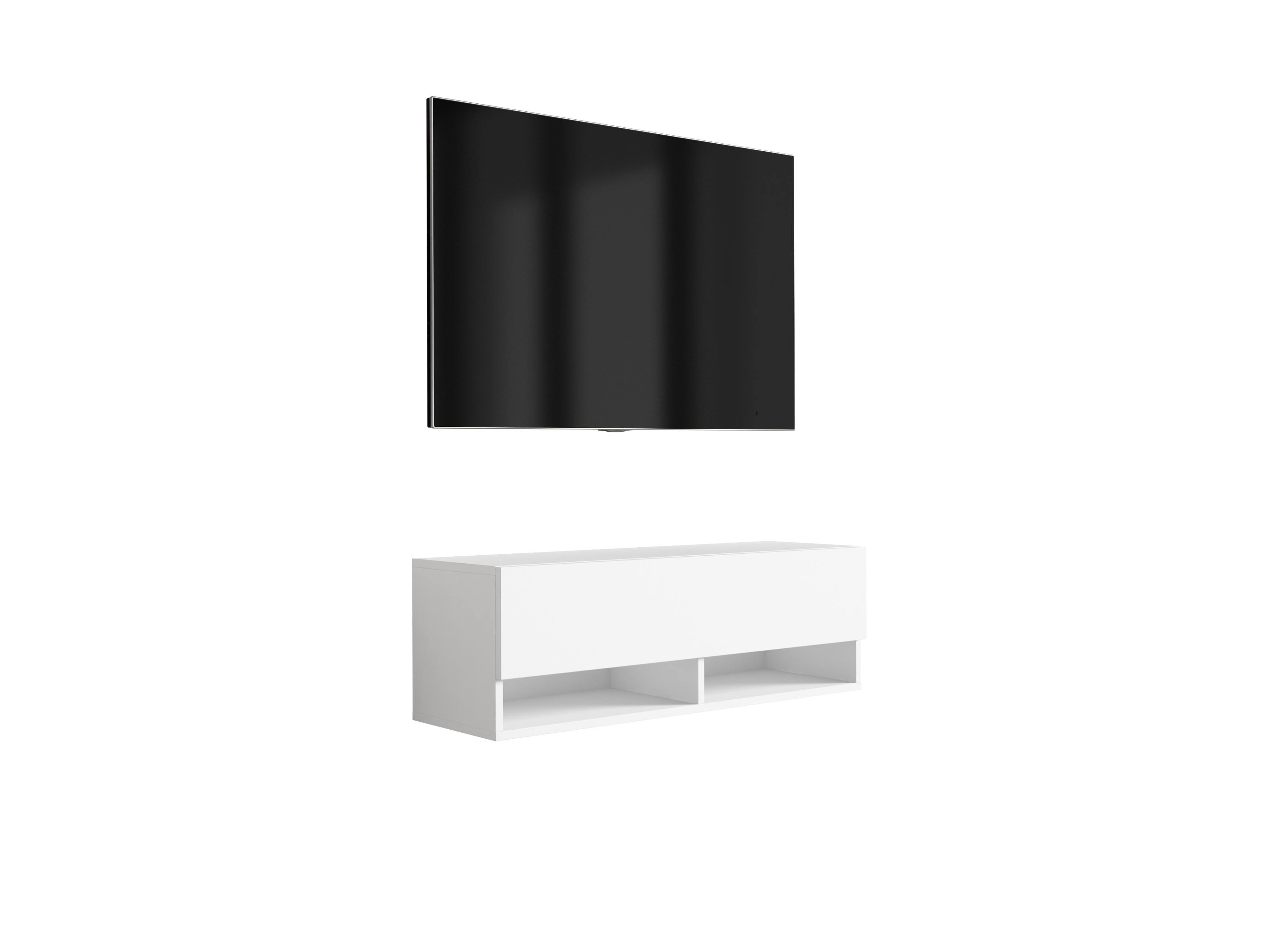 Szafka RTV Biały Mat, 100 × 32 × 34 cm