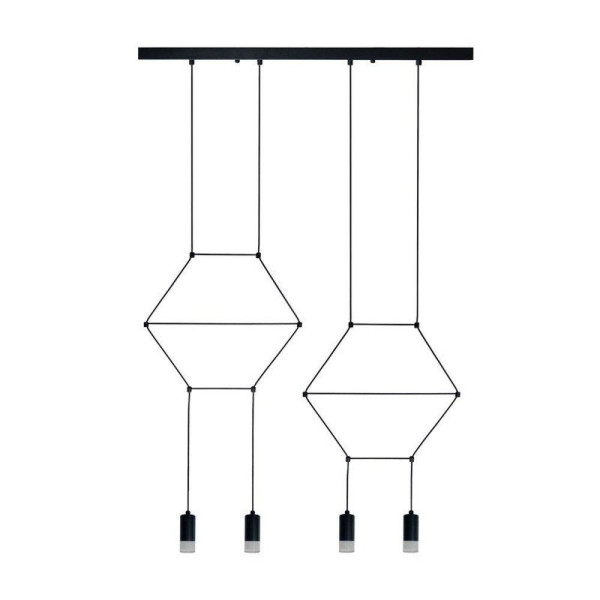Lampa wisząca LINEA-4 LONG czarna 70 cm