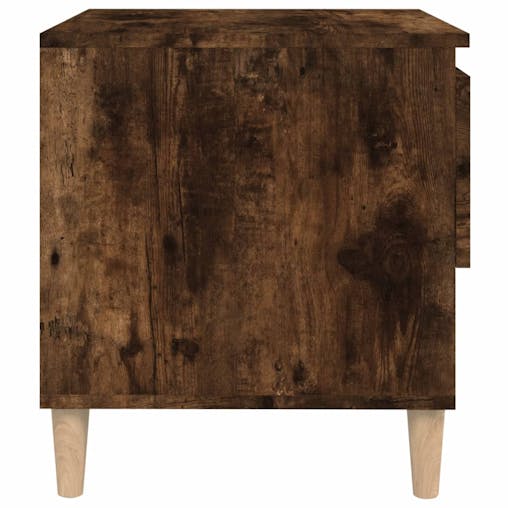 NNEVL Bedside Tables 2 pcs Smoked Oak 50x46x50 cm Engineered Wood