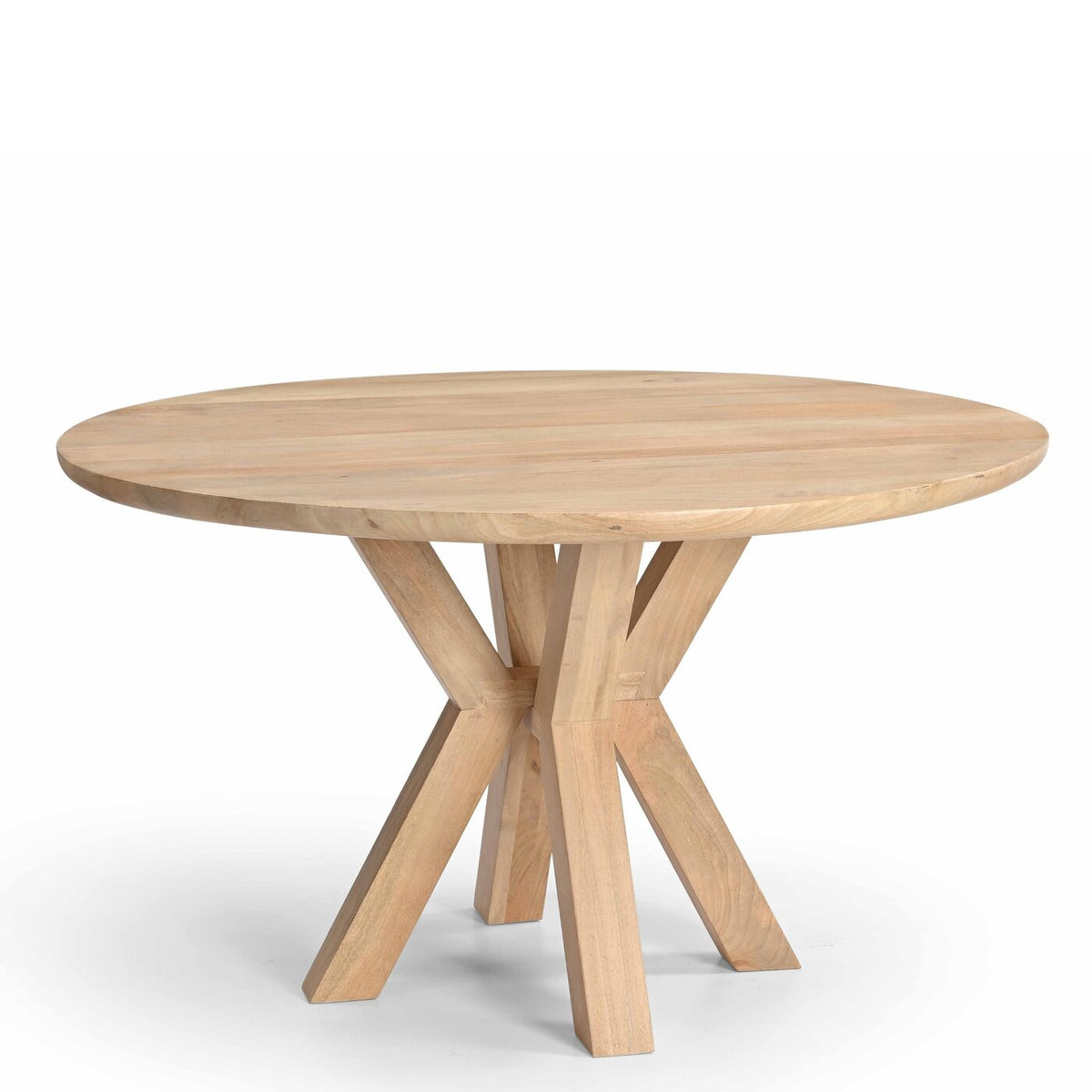 Giga Meubel Eettafel Heleen - Rond - Mangohout - 130cm