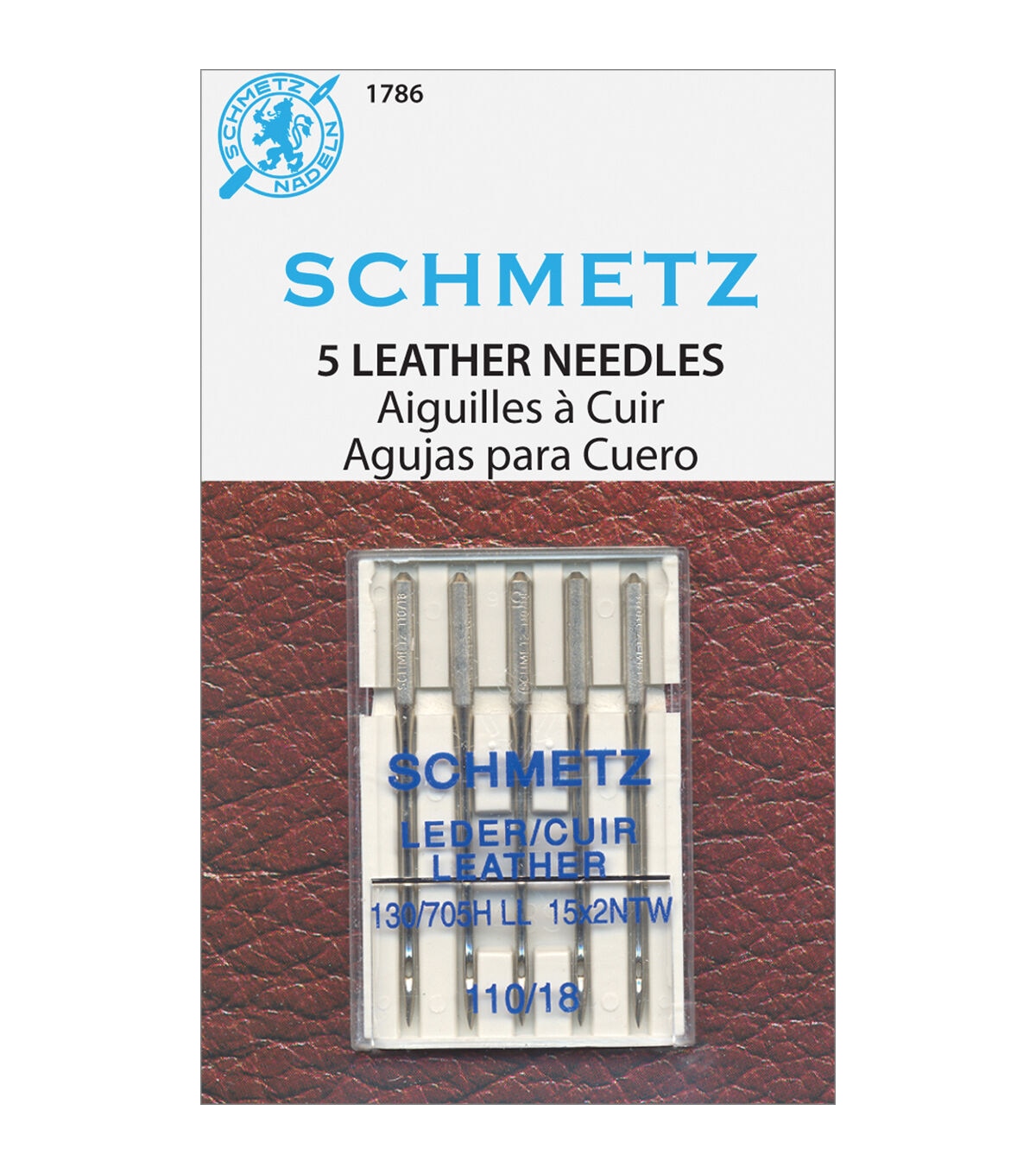 Schmetz Leather Machine Needles 5 Pkg Size 18/110
