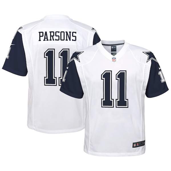 Micah Parsons Dallas Cowboys Nike Youth Alternate Game Jersey - White/Navy
