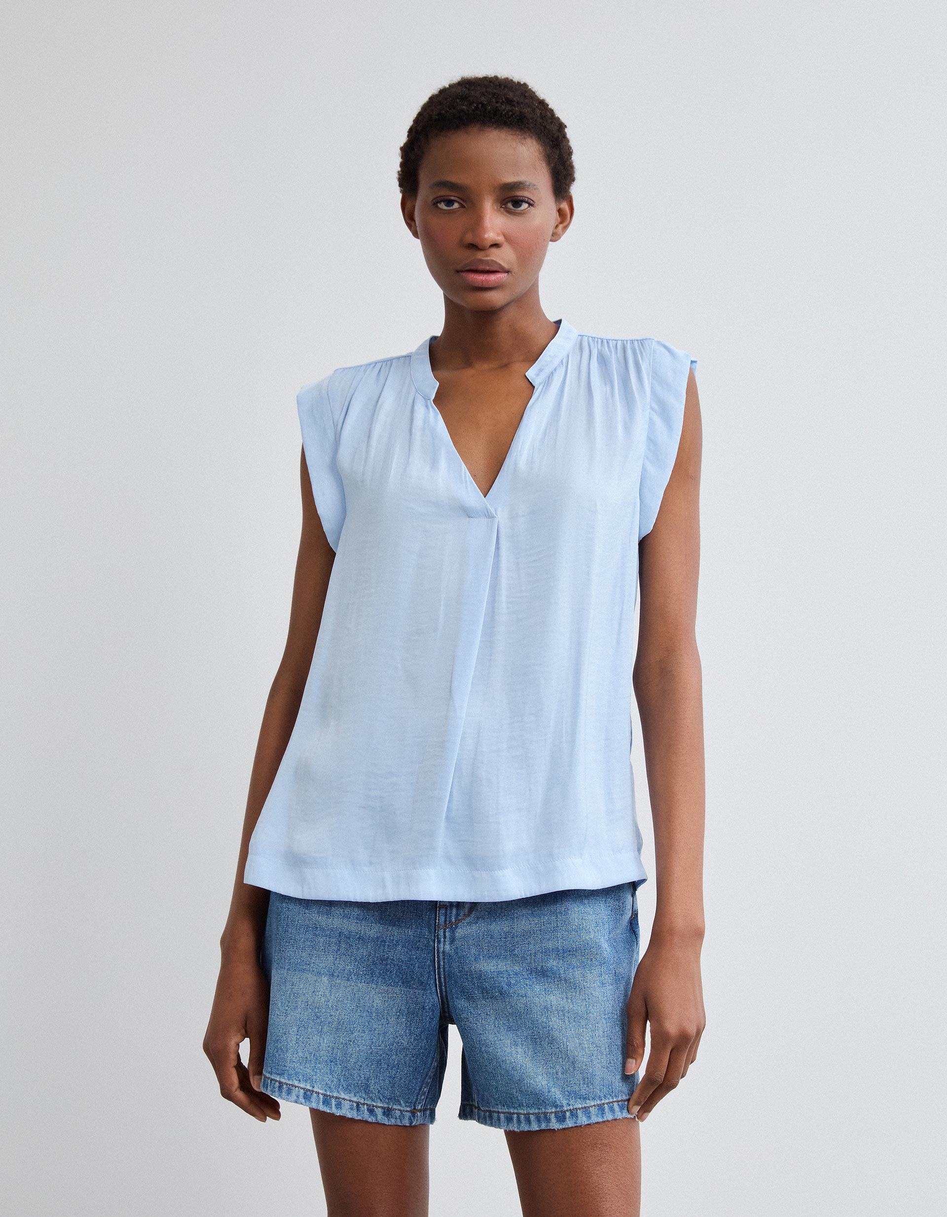 Blusa, Mulher, Azul