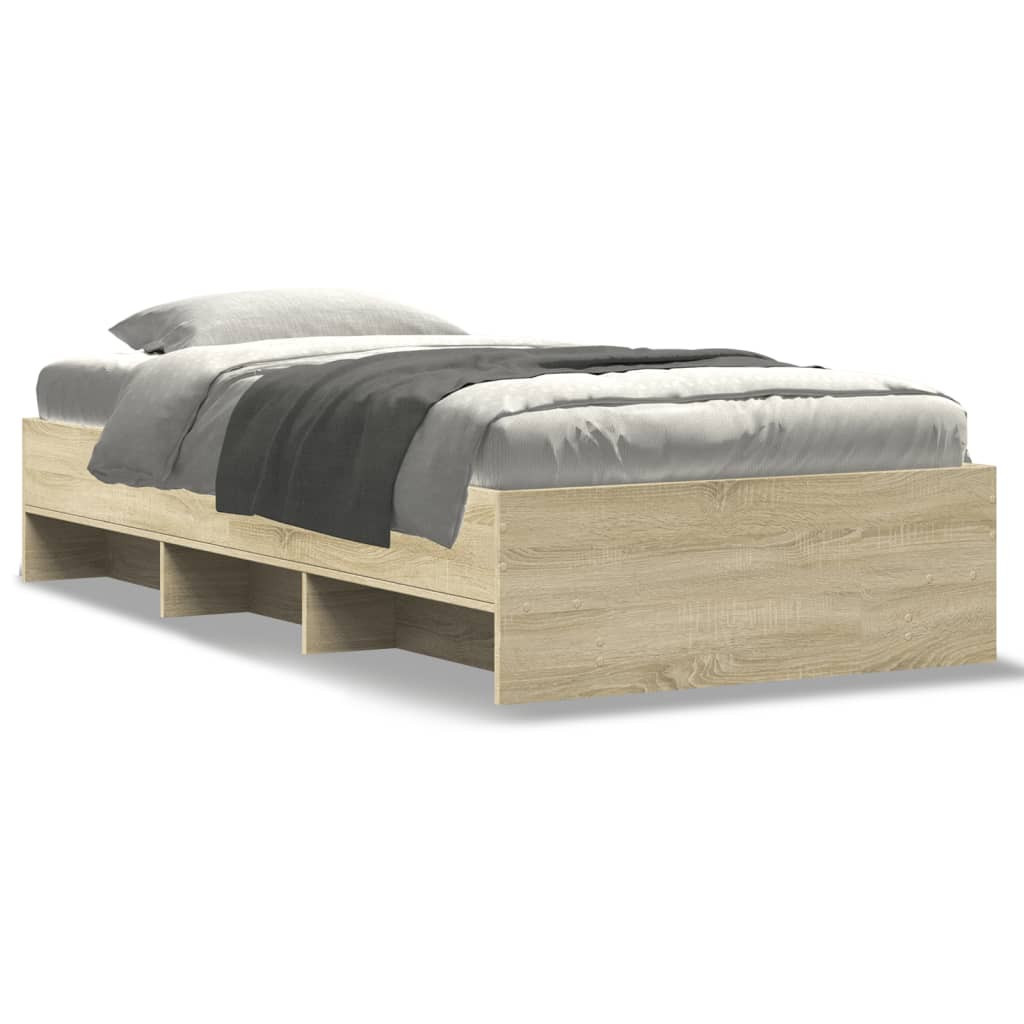 Łóżko Drewniane Rama Łóżka Sofa Brązowe Do Sypialni Pokoju 75x190 cm