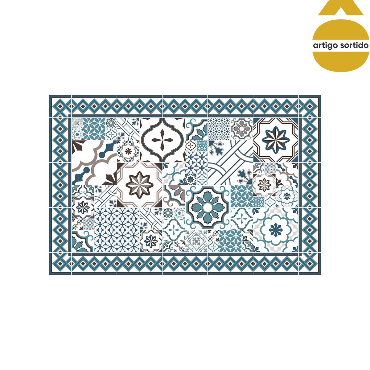 Tapete em vinil mosaico 50x75cm