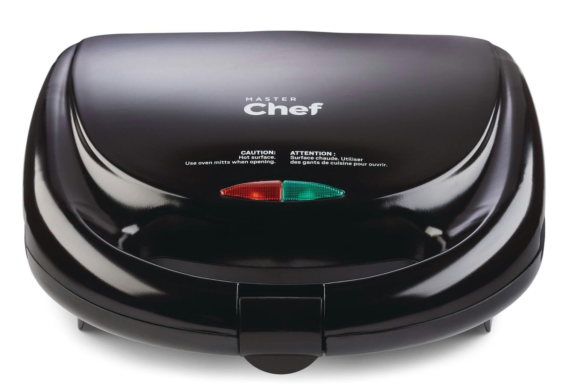 MASTER Chef Non-Stick Panini Grill Press/Sandwich Maker, Black
