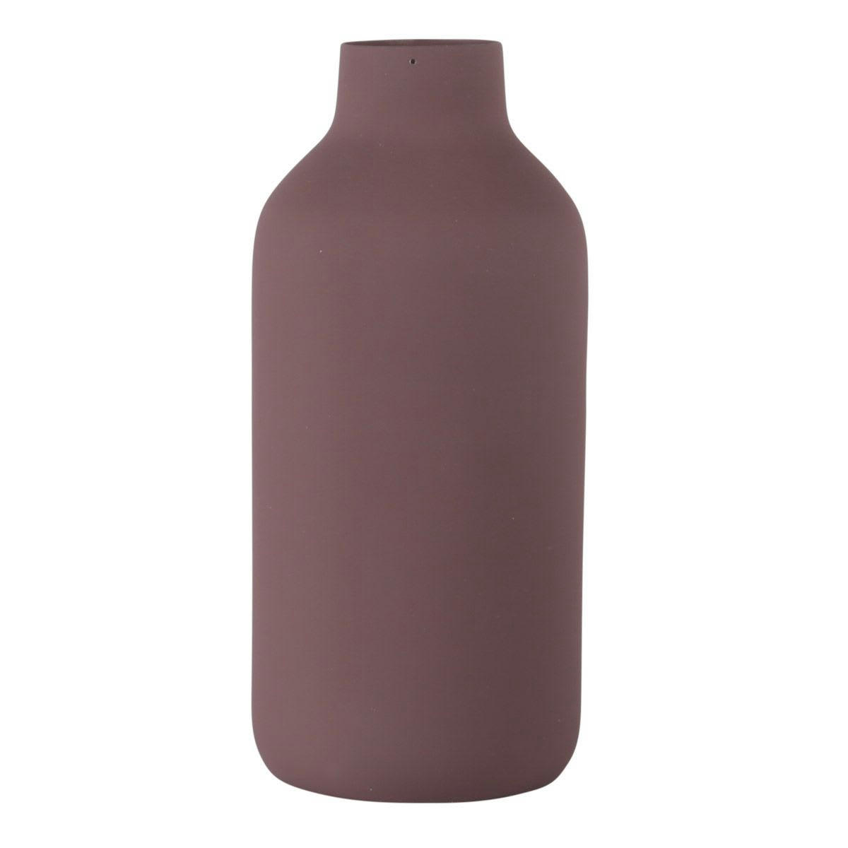 EDEN - Vase métal acajou h20 cm