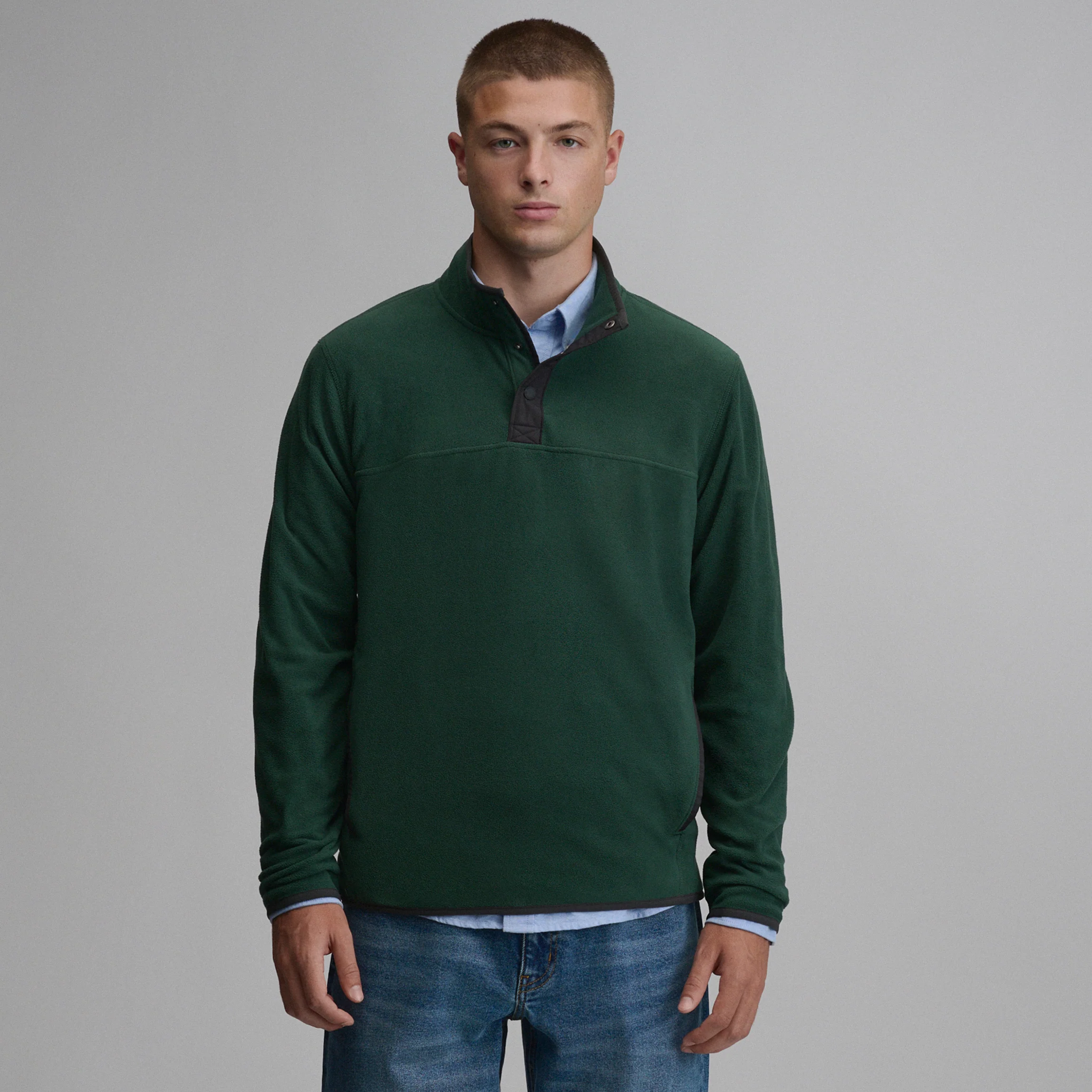 Men's Chutes Fleece Snap Mock Pullover