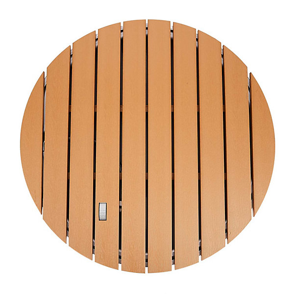 Douche de jardin Frankystar Mitra 70.5 cm plateau WPC brun pedale