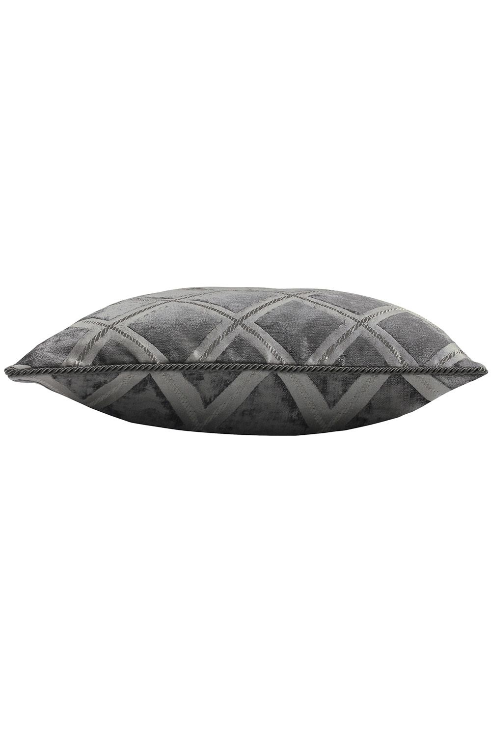 Paoletti Hermes Chenille Braid Edged Cushion