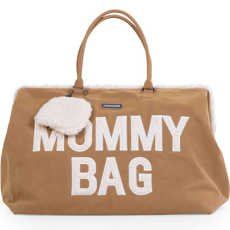 - Sac à langer à anses Mommy bag effet suédine
