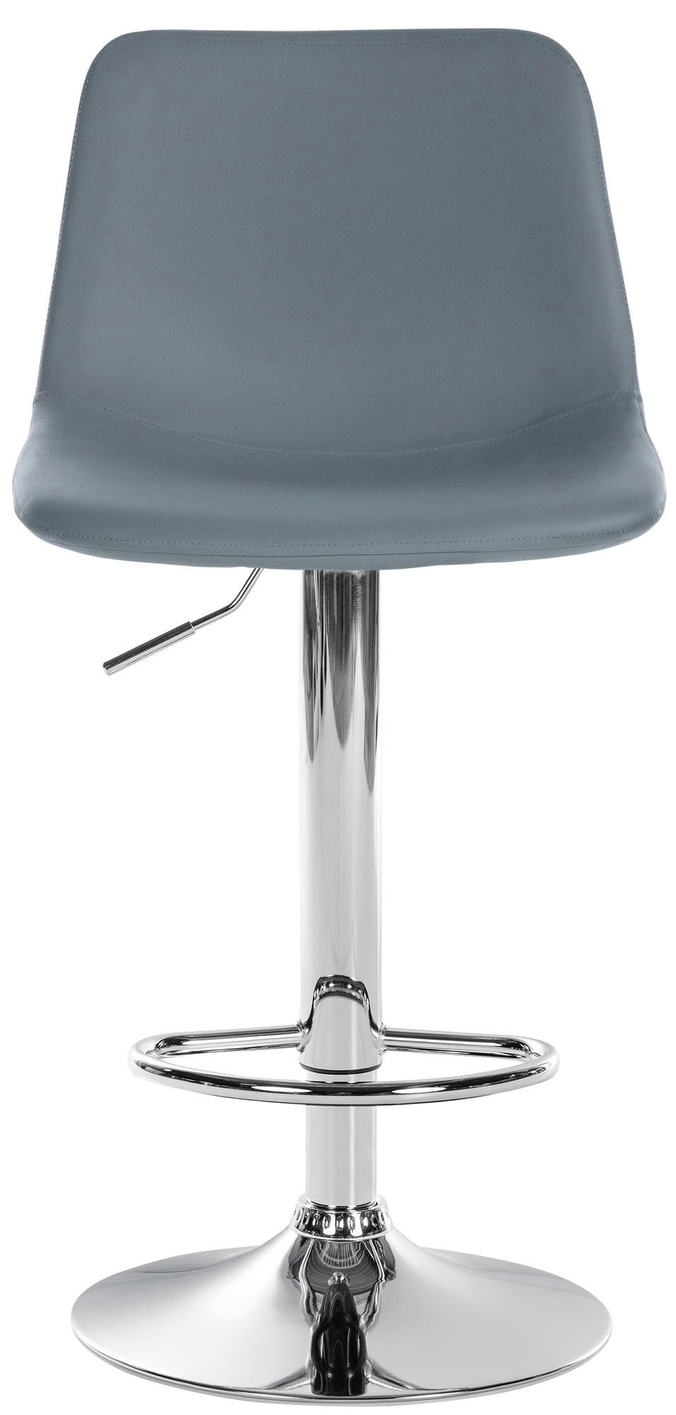 DIVO - Tabouret de bar similicuir ajustable pivotant similicuir Gris