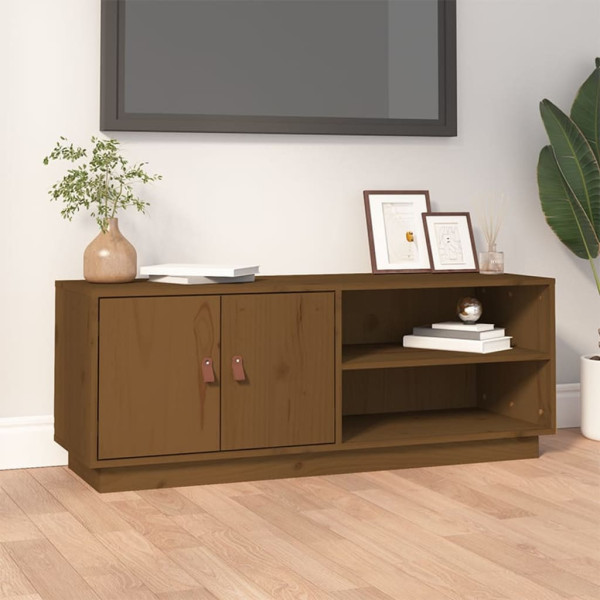 Szafka pod Telewizor Rtv Brąz Mat Nowoczesny Salon 105x34x40cm