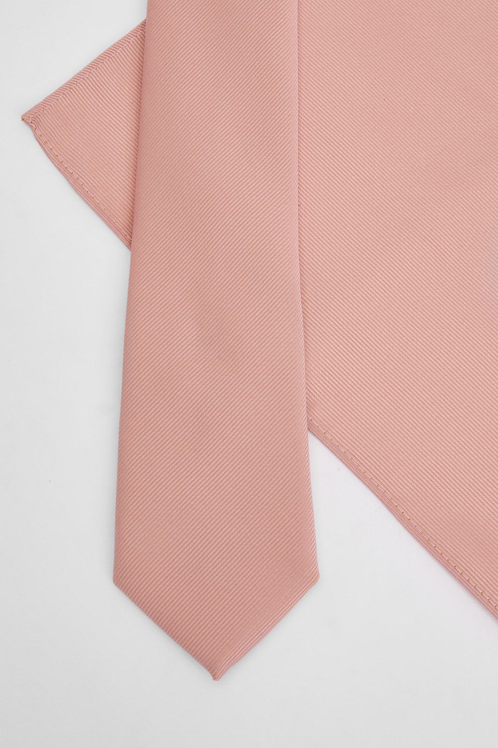 Burton Peach Tie and Pocket Square