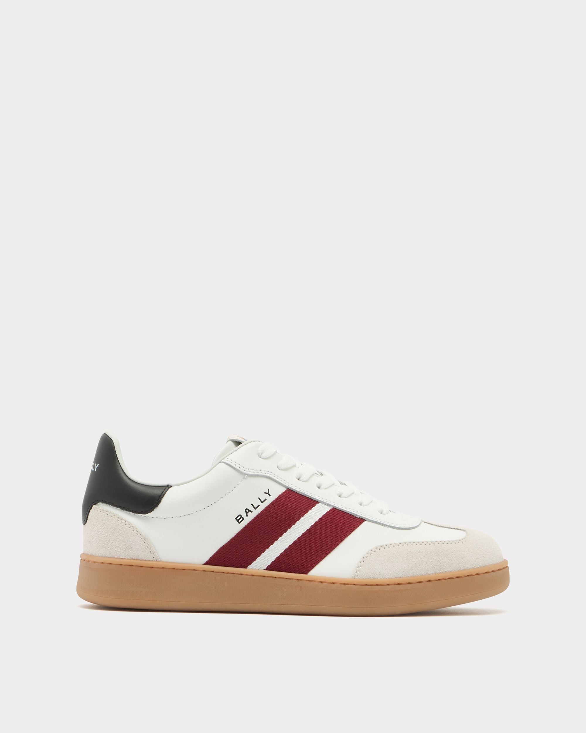 Retro Crest Sneaker Aus Leder In Weiß