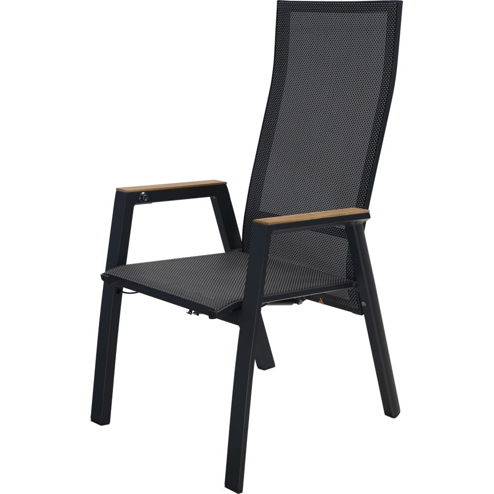 Lesli Living bistrostoel Amir - zwart - 59,5x70x112cm
