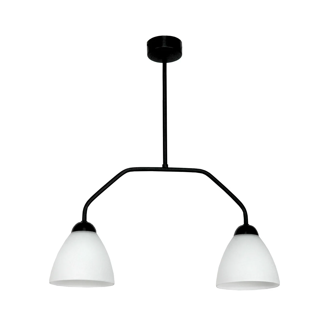 Lampa sufitowa czarna loft nad stół EDYLIT 2xE27 ZETA 15-495
