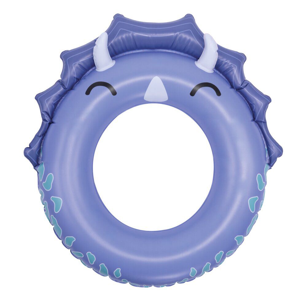 Bouée ronde petit monstre plastique bleu Ø60cm