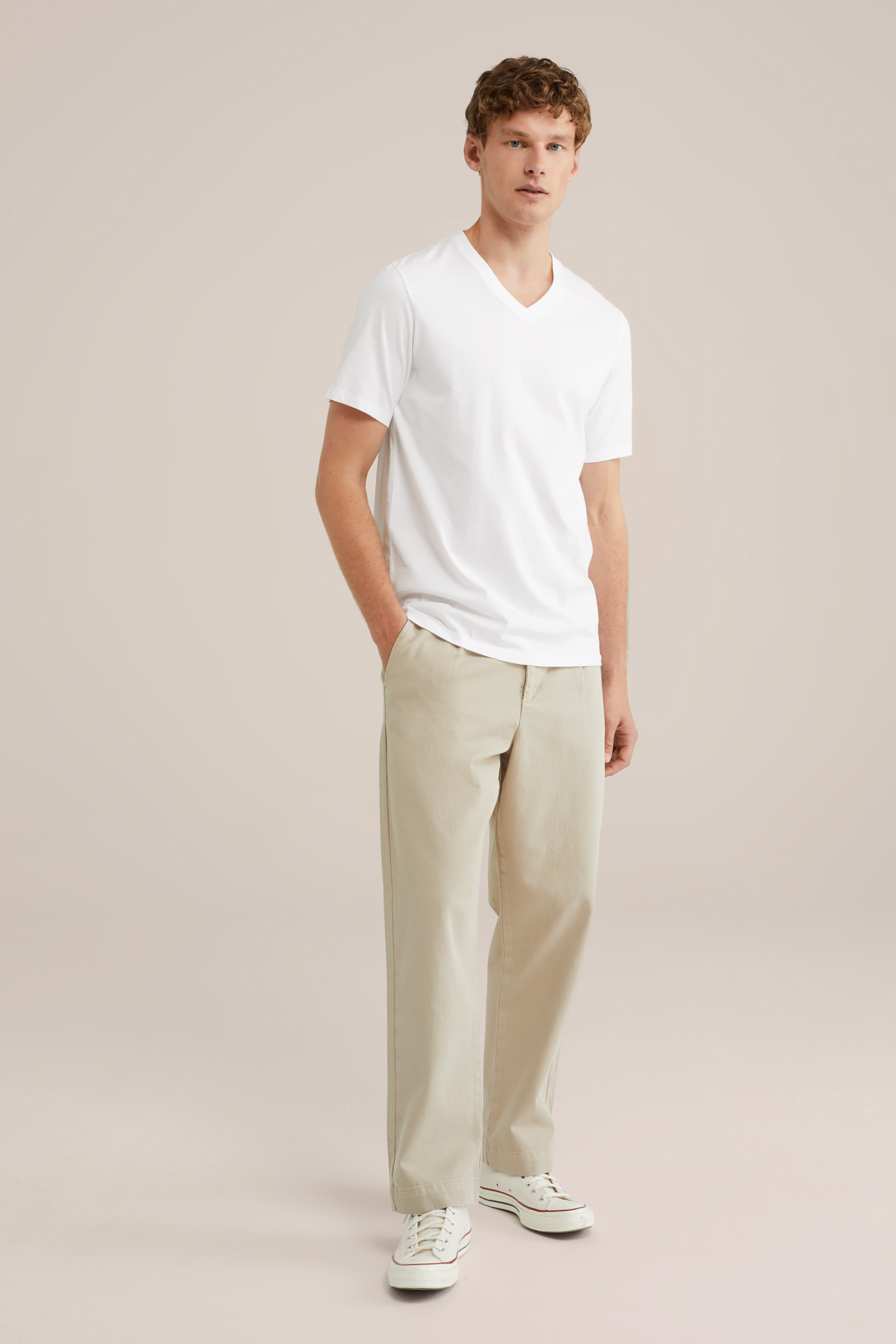 Heren Regular fit T-shirt van 100% katoen