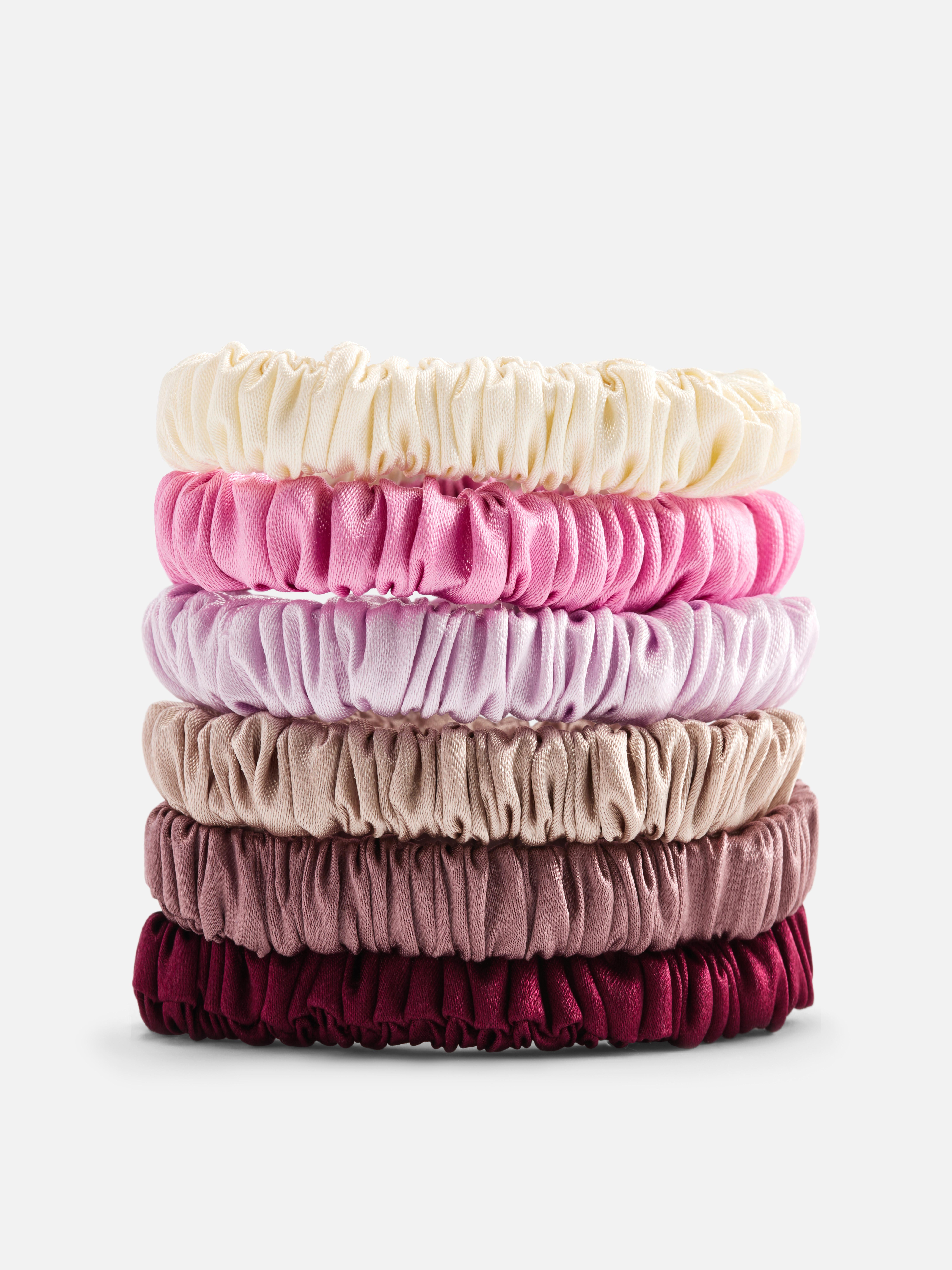 6pk Satin Hair Scrunchies