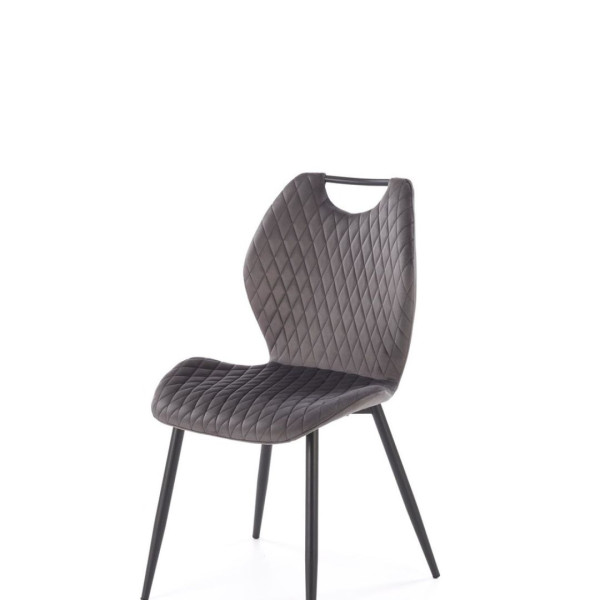 Krzesło tapicerowane K569 VELVET szare