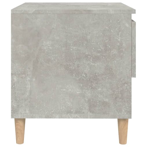 NNEVL Bedside Tables 2 pcs Concrete Grey 50x46x50 cm Engineered Wood