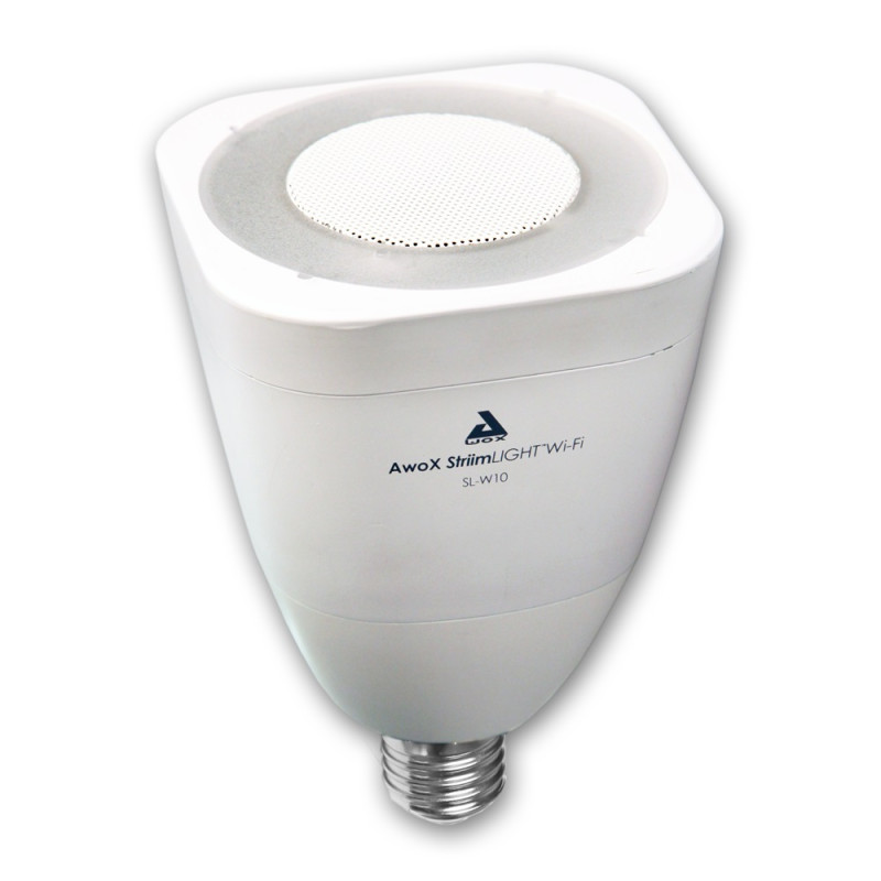 Ampoule LED connectée avec enceinte intégrée E27 420 lm 7 W AWOX