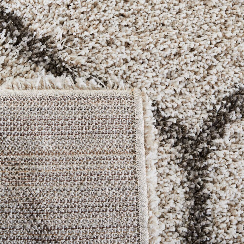 Safavieh Hudson 280 Shag Rug, Ivory/Grey