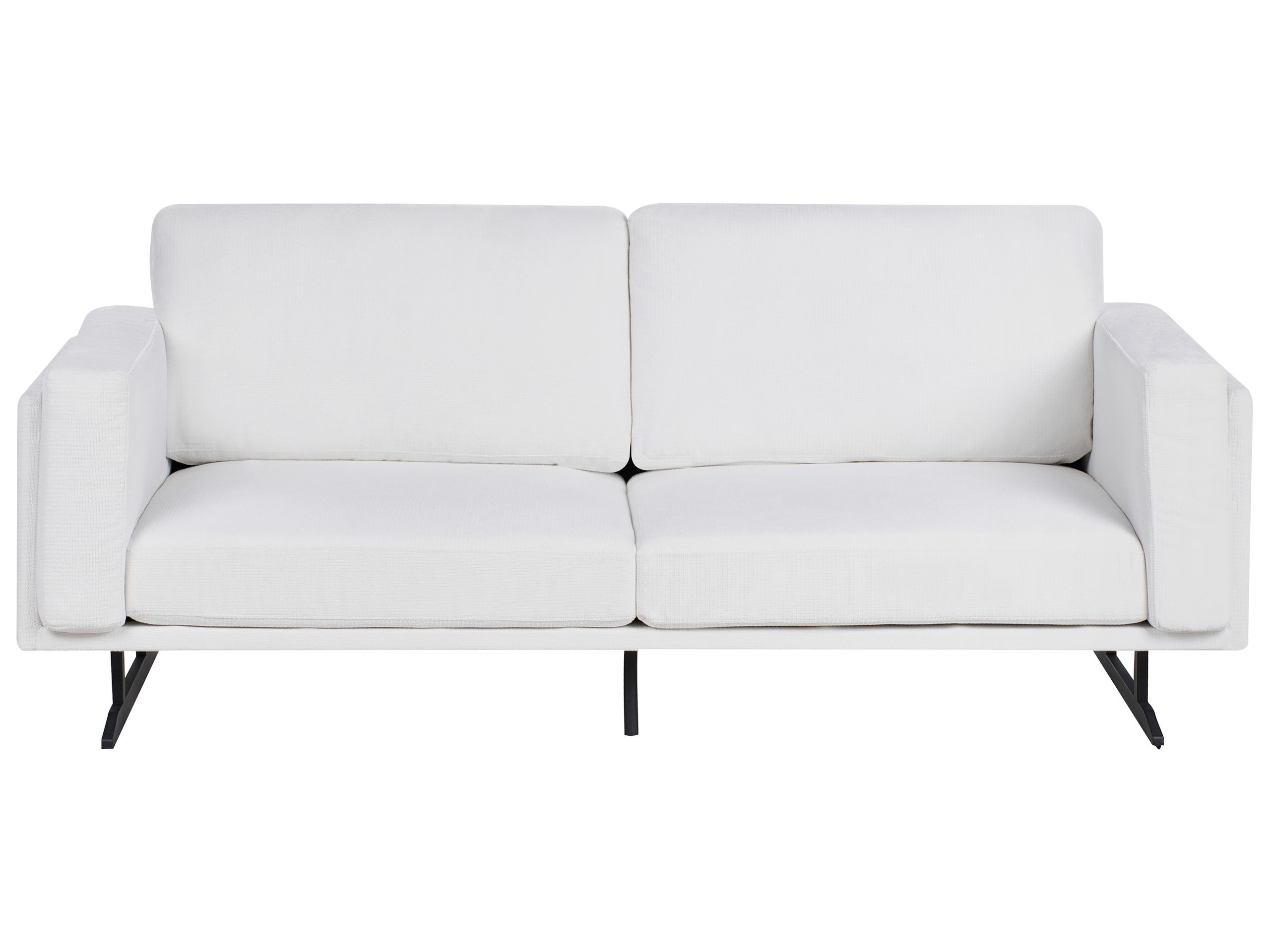 Sofa 3-osobowa tapicerowana biała