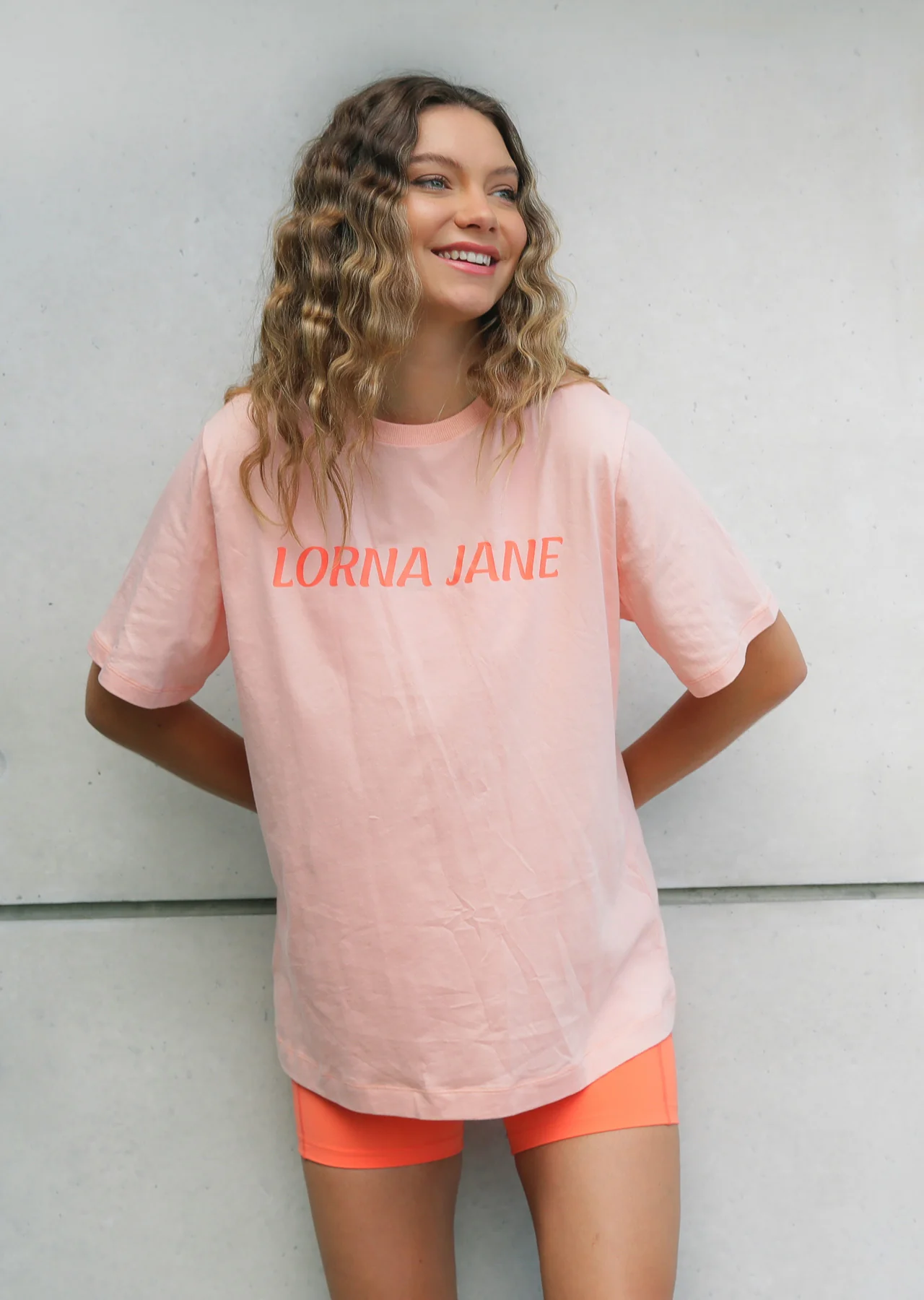 Peachy Active Oversized Tee