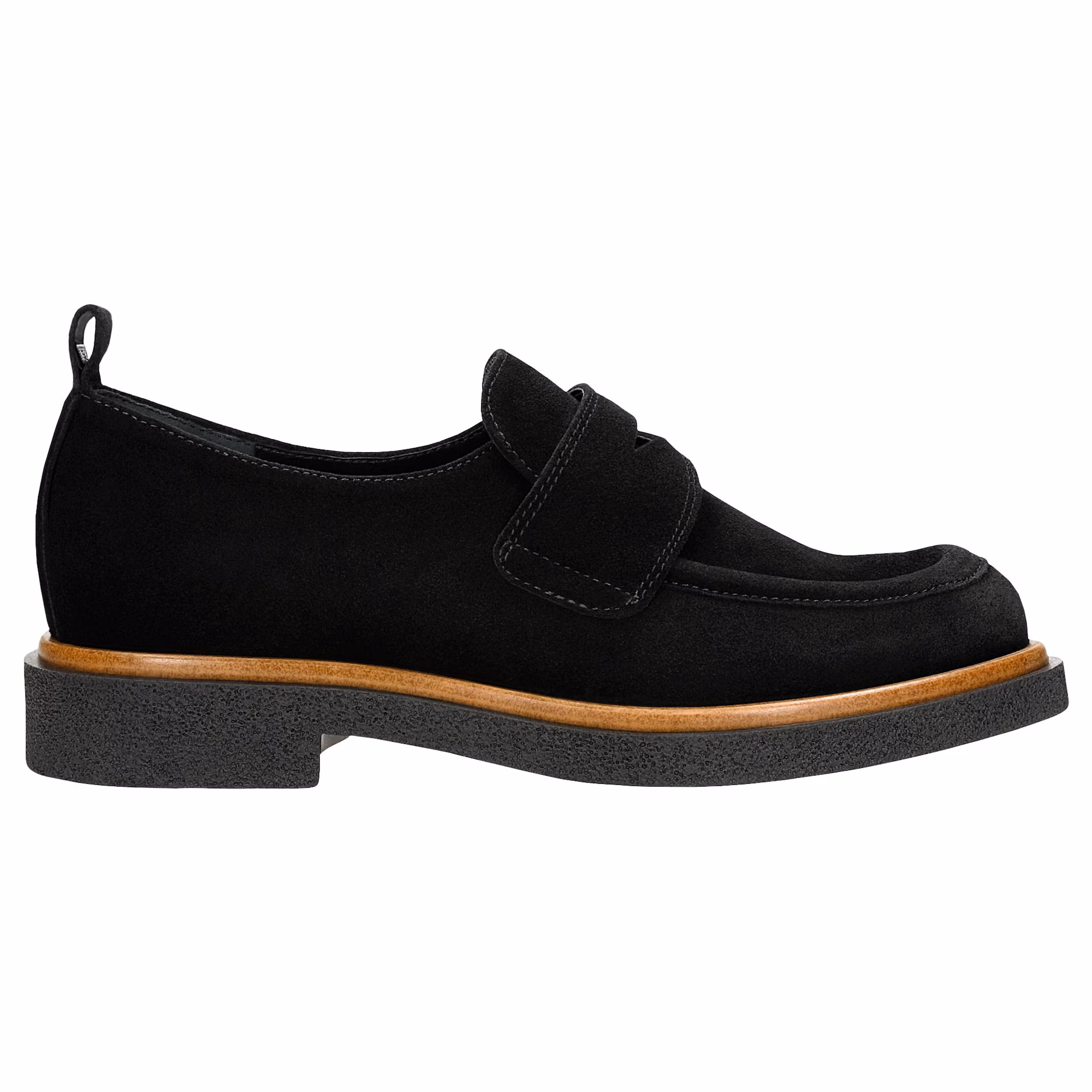 Czarne mokasyny damskie penny loafers w stylu casual