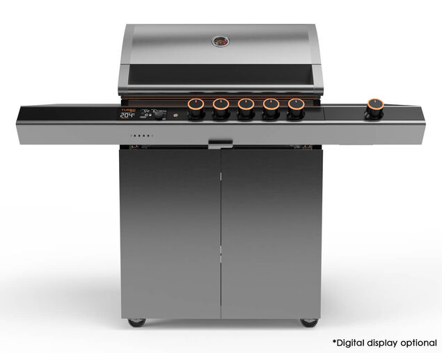 Ziegler & Brown Turbo Elite 5 Burner BBQ on Cart with Side Burner & Drawer (T Series)
