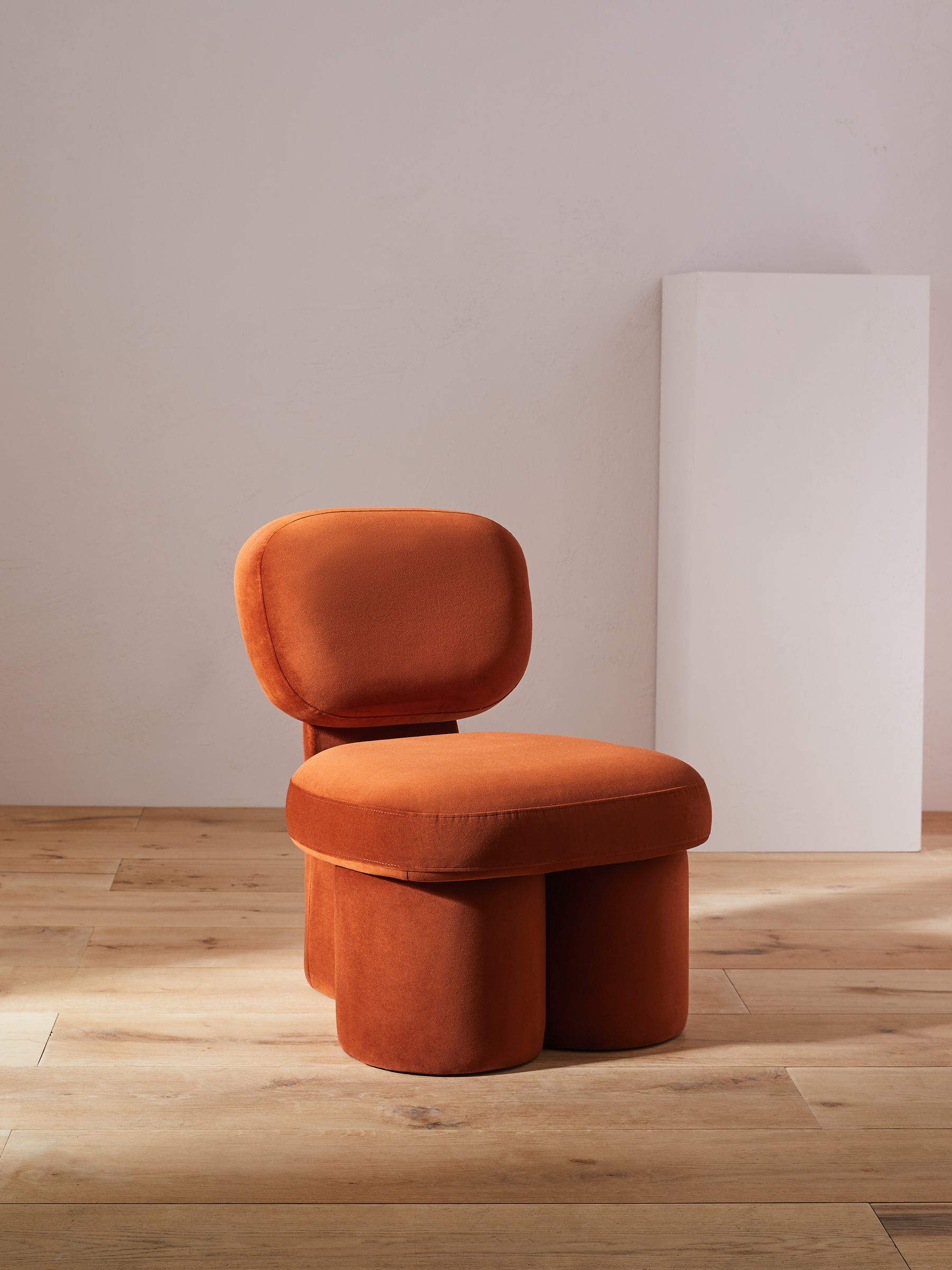 Thea Accent Chair in Cinnamon Velvet