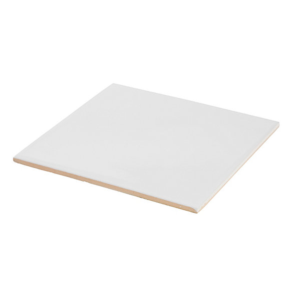 Carrelage mural intérieur blanc brillant L.15 x l.15 cm x ép.6,4 mm, Leccia