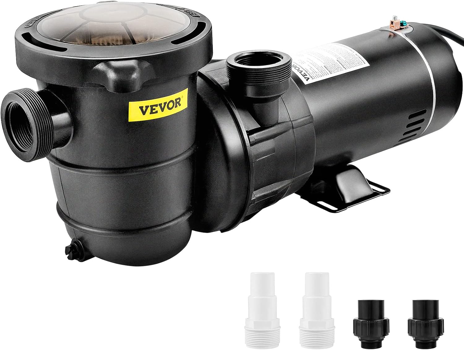 VEVOR Swimming Pool Pump  1.5 HP 115 V  1100 W Single Speed Pumps for Above Ground Pool w/Strainer Basket  5280 GPH Max. Flow  Certification of ETL for Security