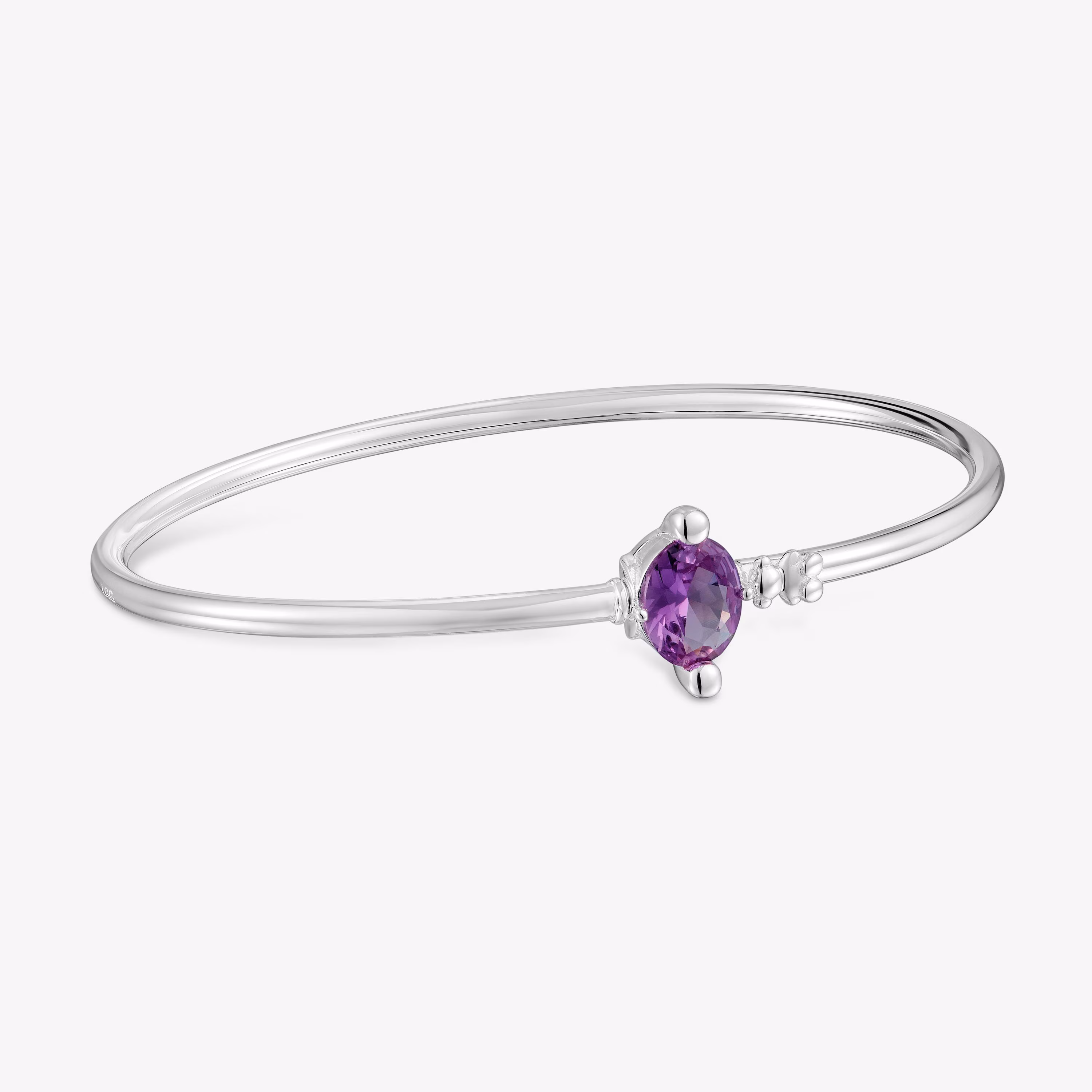 Pulsera esclava de plata y zafiro lila creado en laboratorio TOUS Color LGG